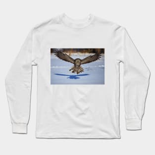 In your face - Great Grey Owl Long Sleeve T-Shirt